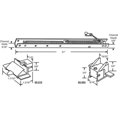 Strybuc 21in Window Channel Balance 60-202-4